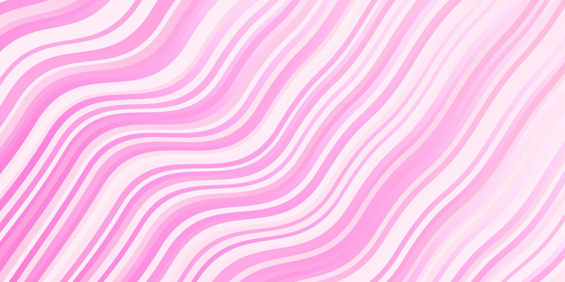 hellrosa Hintergrund mit gebogenen Linien. vektor