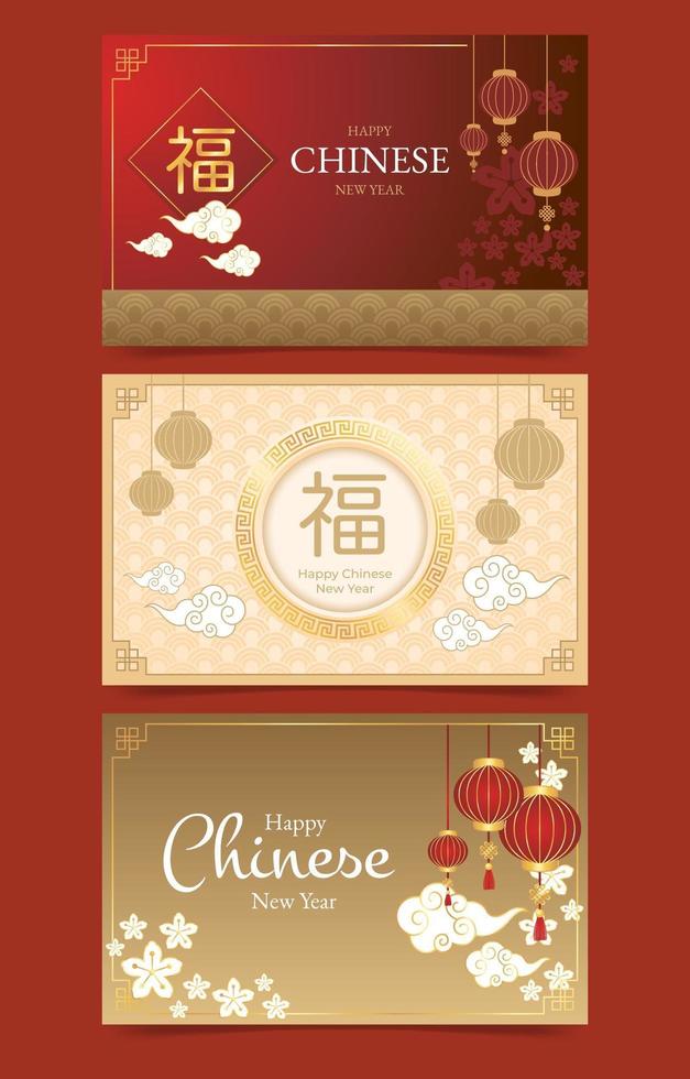 Hintergrunddesign für chinesisches Neujahr vektor