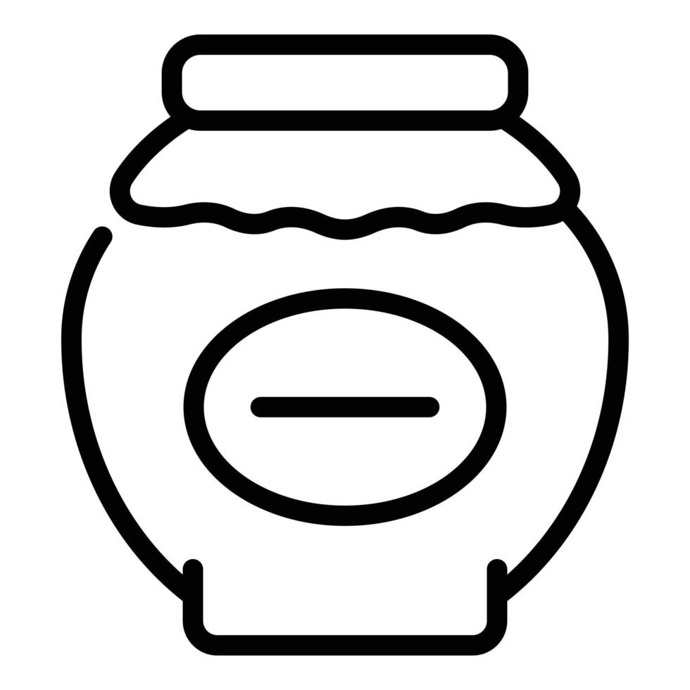 Pot Pickle-Symbol, Umrissstil vektor