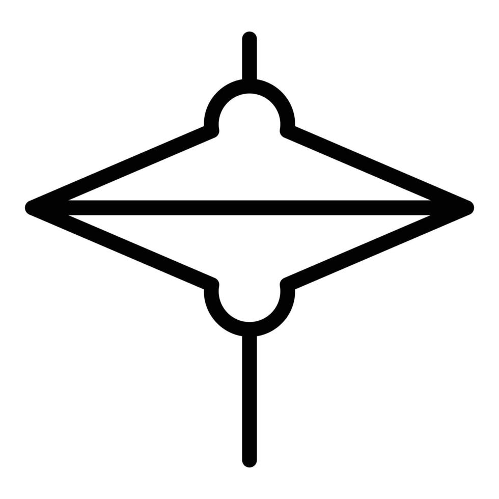 Schlagplattensymbol, Umrissstil vektor