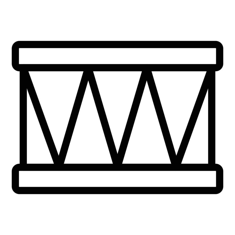 Batterietrommel-Symbol, Umrissstil vektor