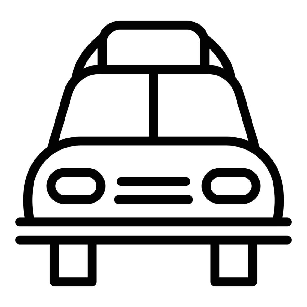 Seil-Auto-Dachbox-Symbol, Outline-Stil vektor