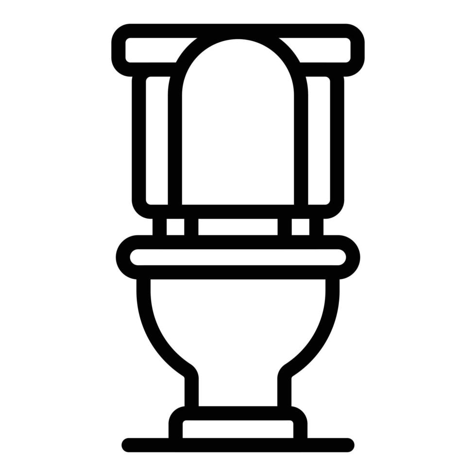 Symbol für Toilettenabwasser, Umrissstil vektor