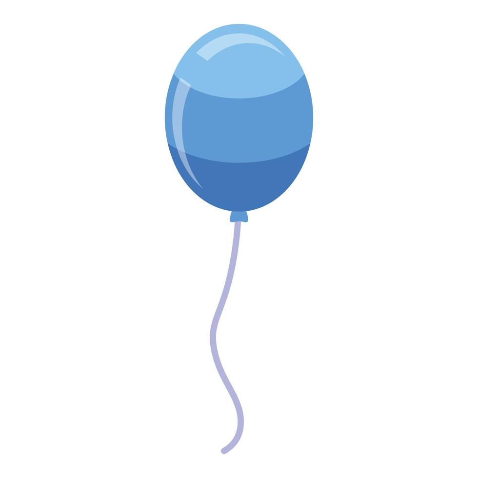 Kinderblaues Ballon-Symbol, isometrischer Stil vektor