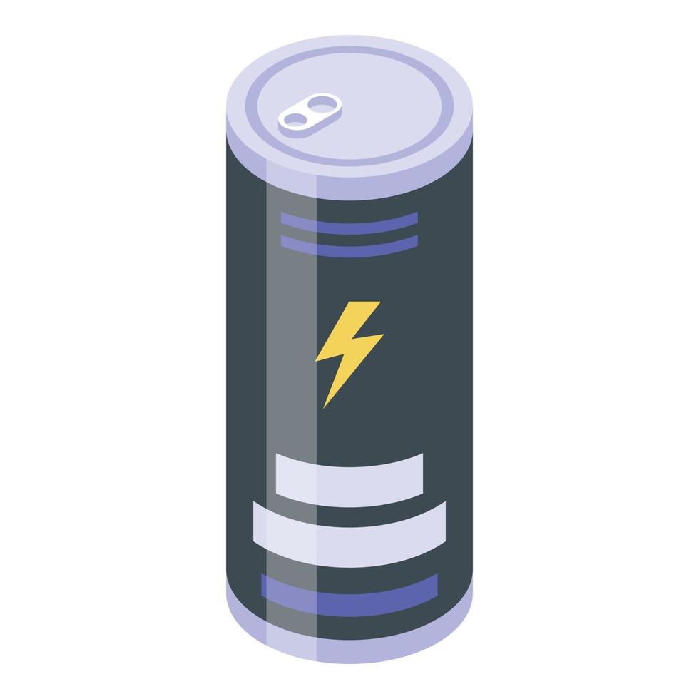 Deadline-Energy-Drink-Symbol, isometrischer Stil vektor