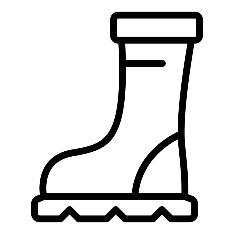 Symbol für Campingstiefel, Umrissstil vektor