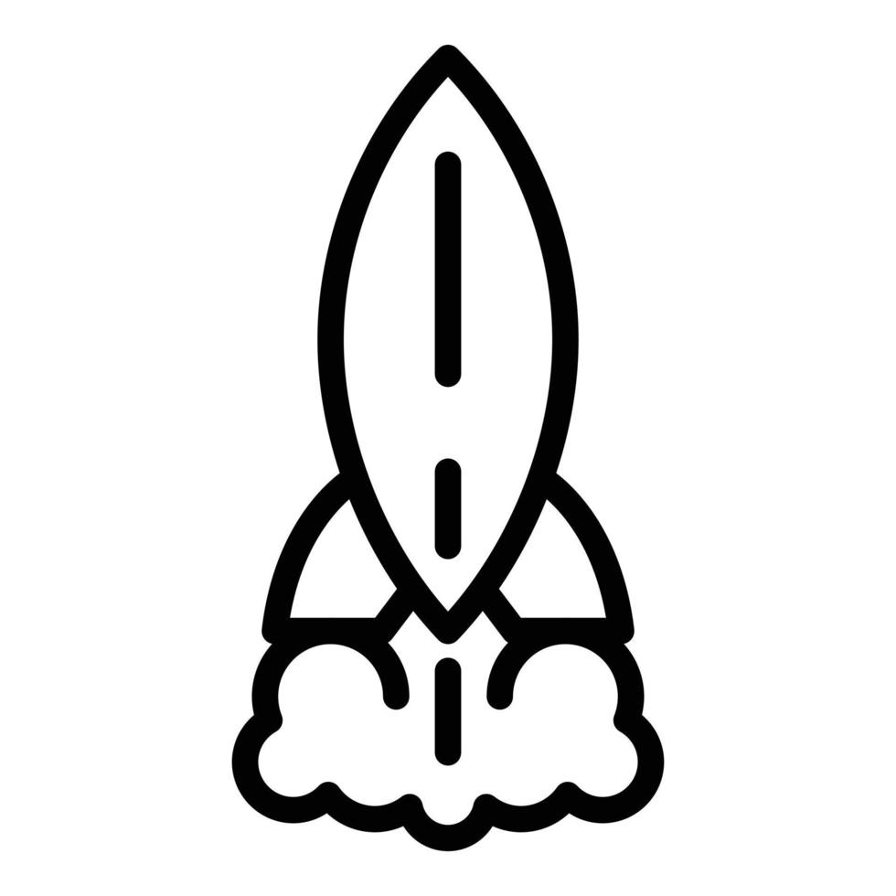 Shuttle-Projektsymbol, Umrissstil vektor