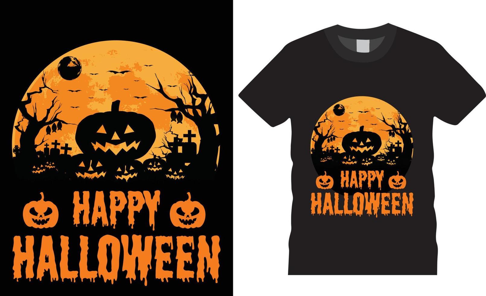 Halloween-kreativer T-Shirt-Designvektor vektor