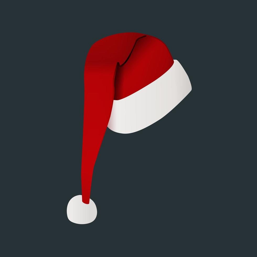 Weihnachtsmann Hut vektor