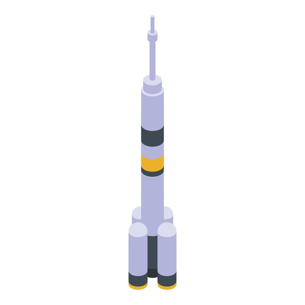 Symbol für Zerstörungsraketen, isometrischer Stil vektor