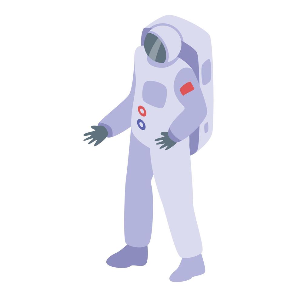 astronaut Utrustning ikon, isometrisk stil vektor