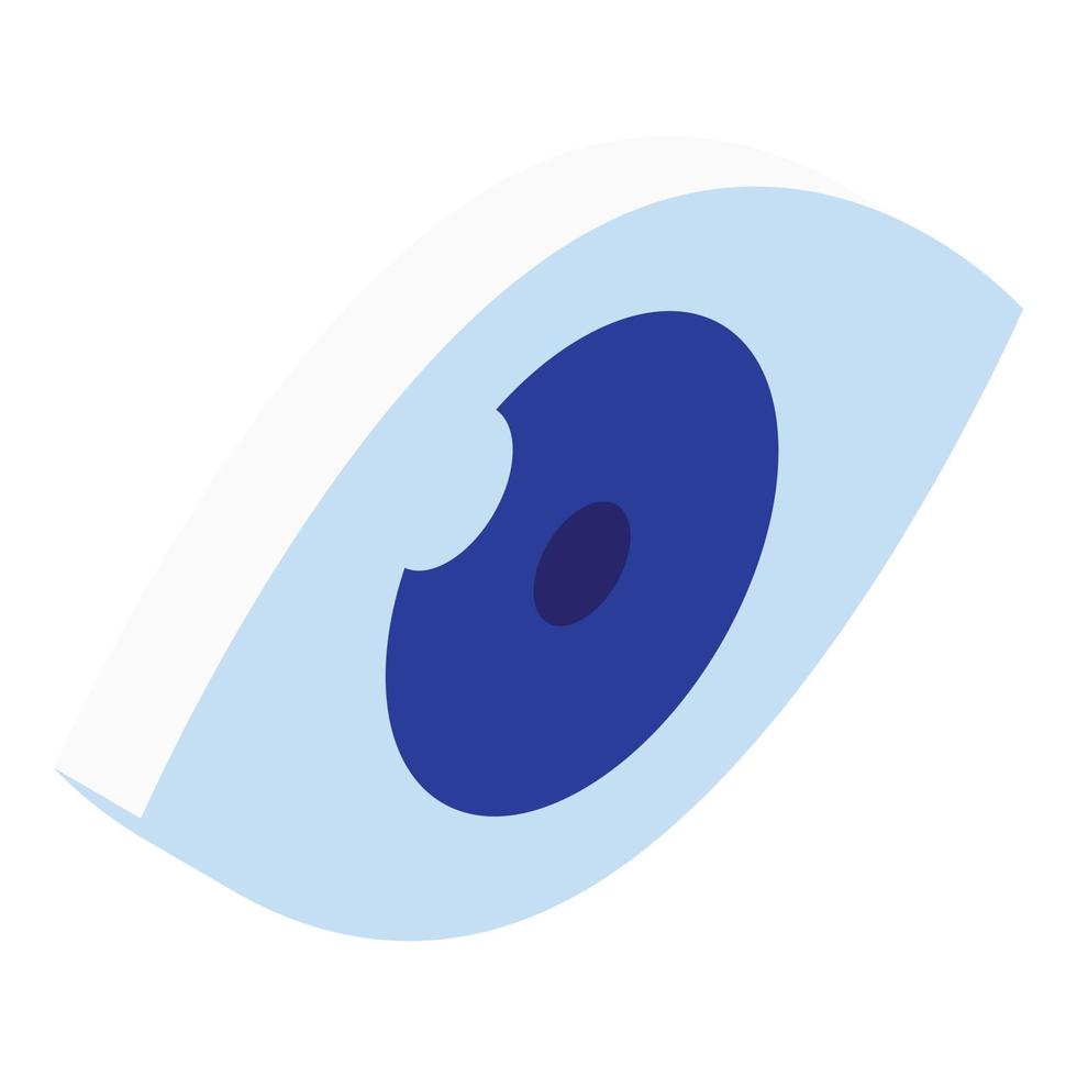 Ikone des menschlichen Auges, isometrischer Stil vektor