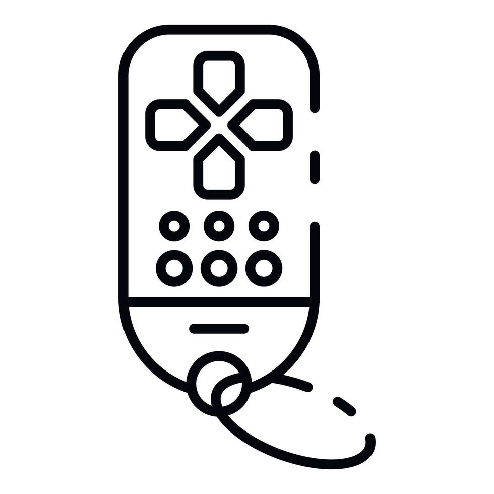 Gamepad-Symbol für die Fernbedienung, Umrissstil vektor