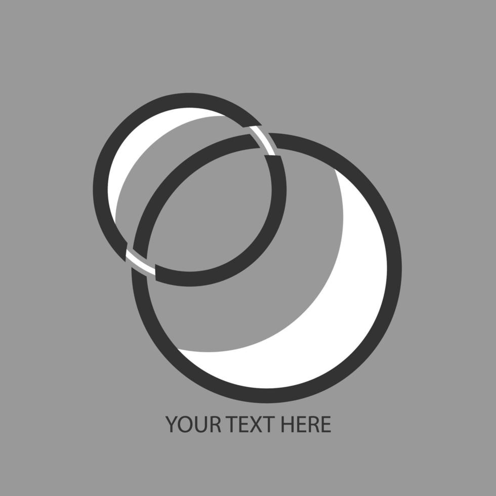 cirkel logotyp, vektor logotyp design, platt logotyp