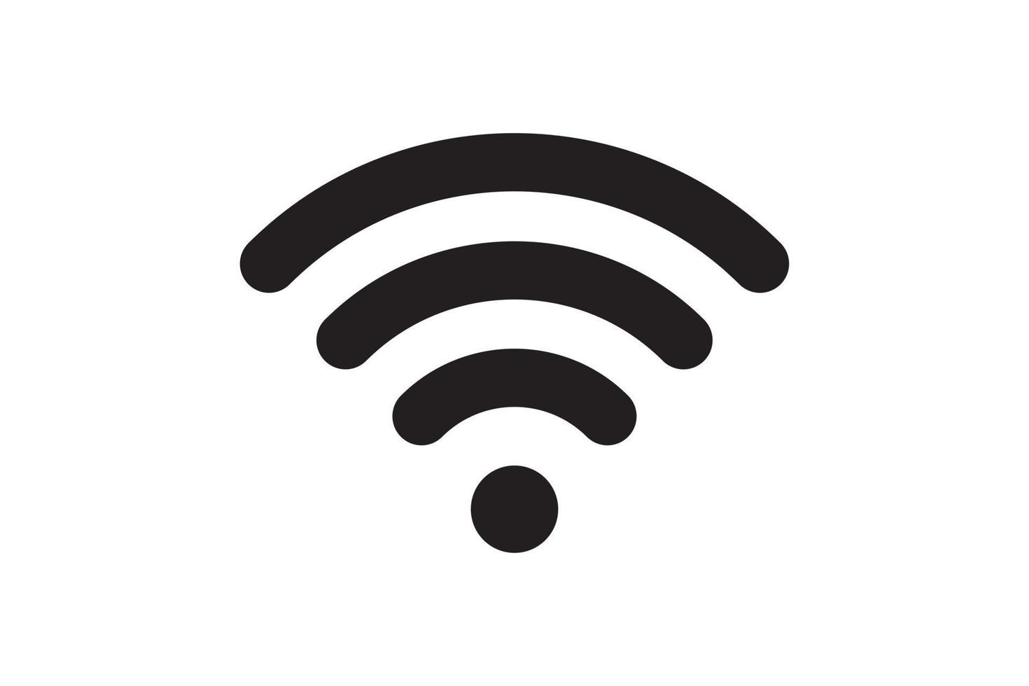 wi fi symbol signal förbindelse. vektor trådlös internet teknologi tecken. wiFi nätverk kommunikation ikon.