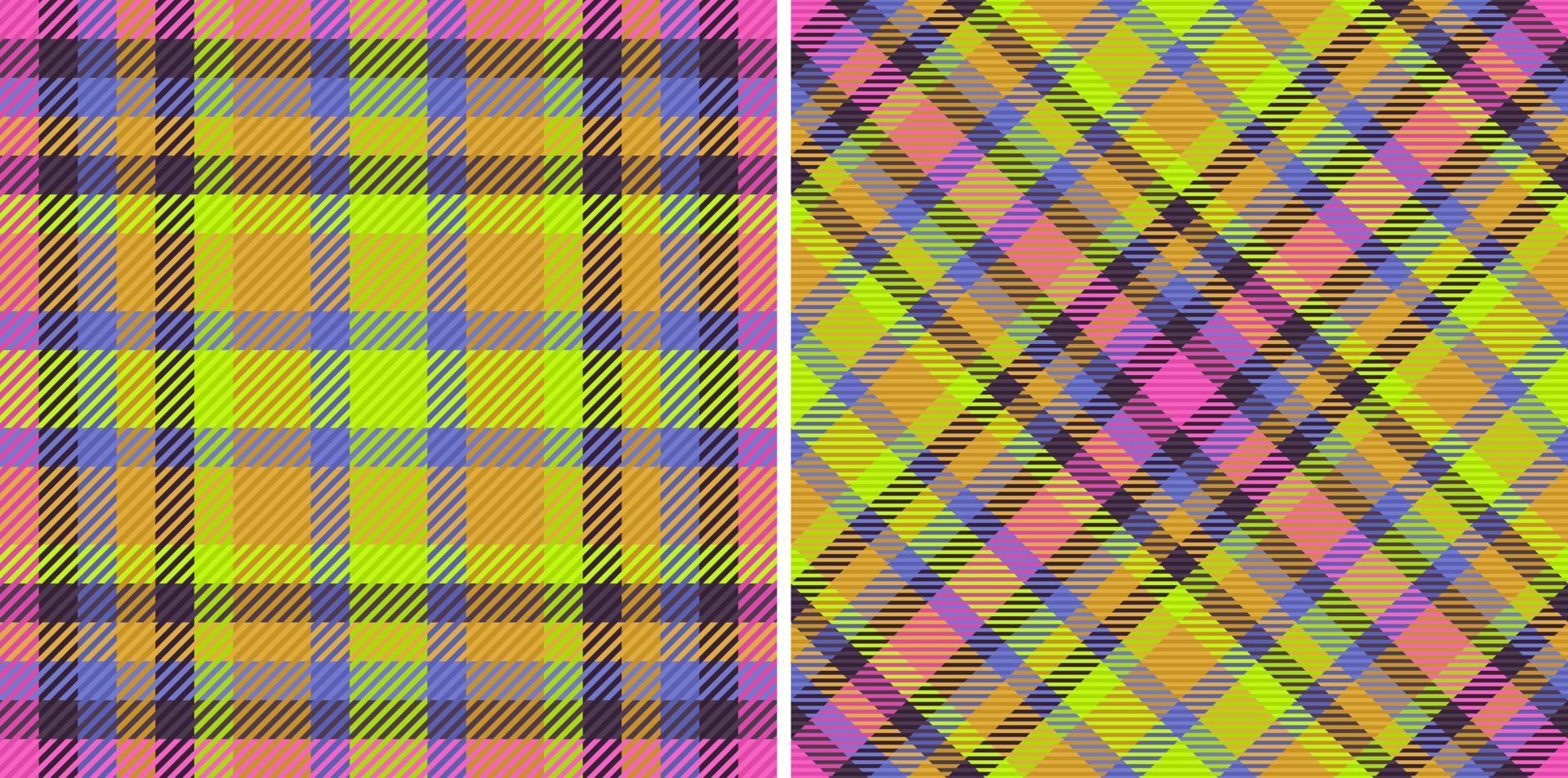 kolla upp pläd mönster. tyg vektor bakgrund. tartan sömlös textil- textur.