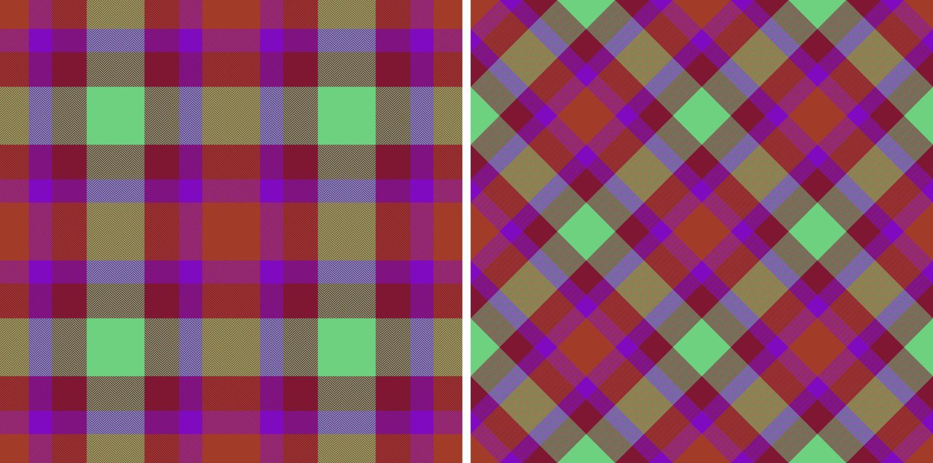 Überprüfen Sie das Textilmuster. karierter Vektor nahtlos. textur hintergrund stoff tartan.