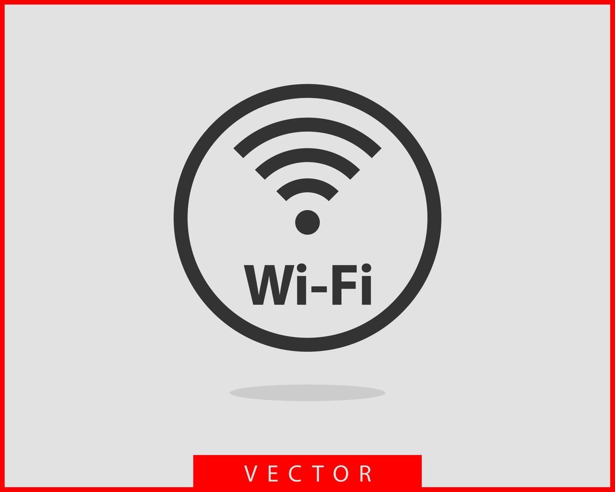 fri wi fi ikon. förbindelse zon wiFi vektor symbol. radio vågor signal.