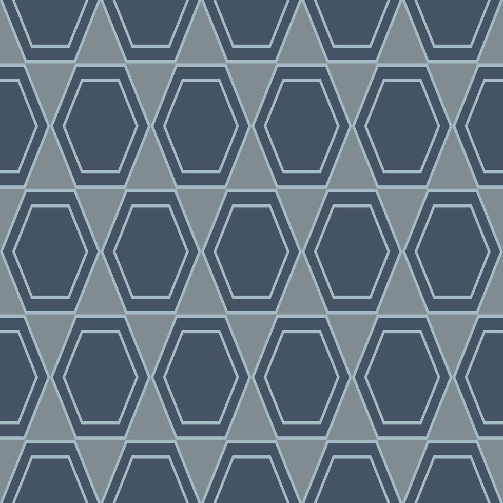 Hexagon blaues Muster nahtloser Vektorhintergrund vektor
