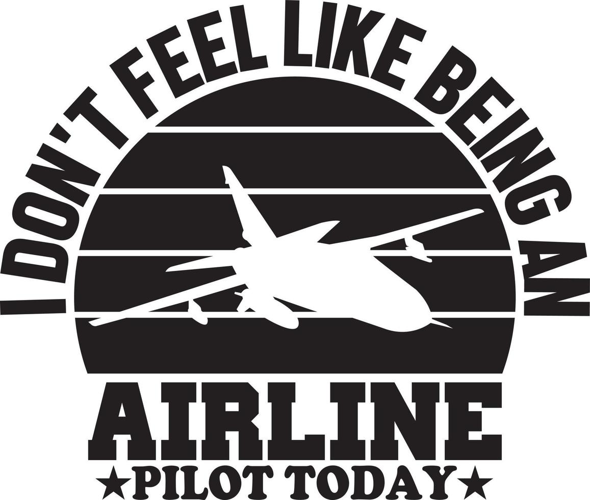 flygbolag pilot t-shirt design bunt, typografi gaming design vektor