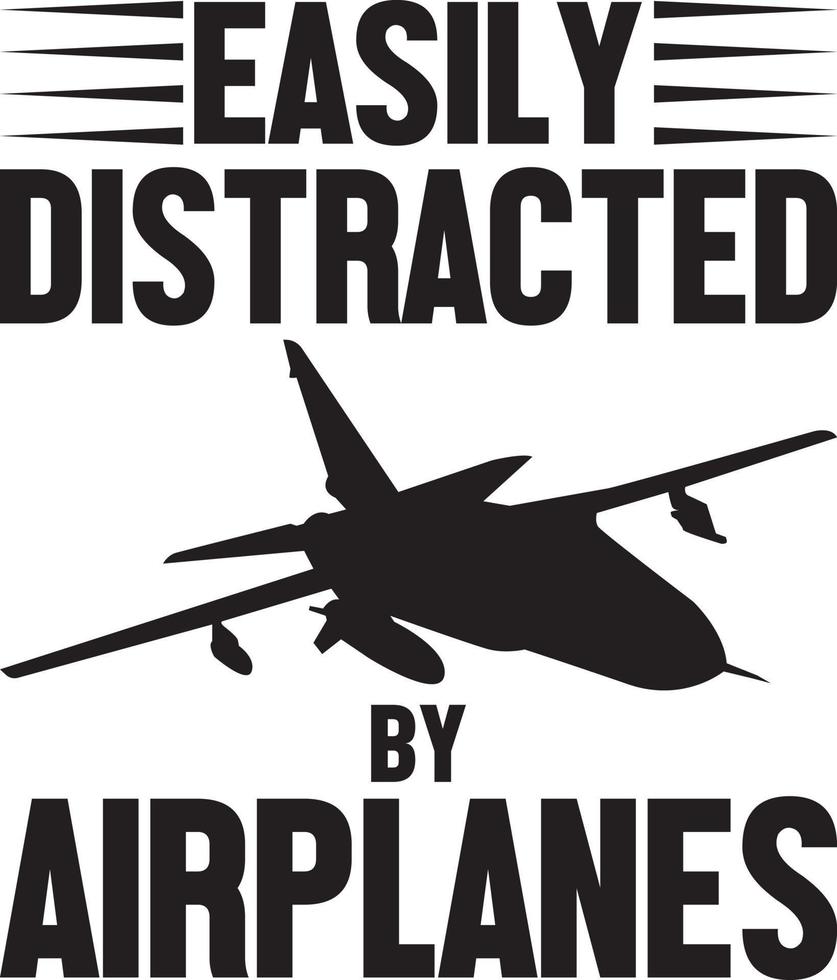 Airline-Pilot-T-Shirt-Designpaket, Typografie-Gaming-Design vektor