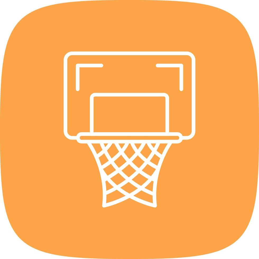 basketboll ring kreativ ikon design vektor