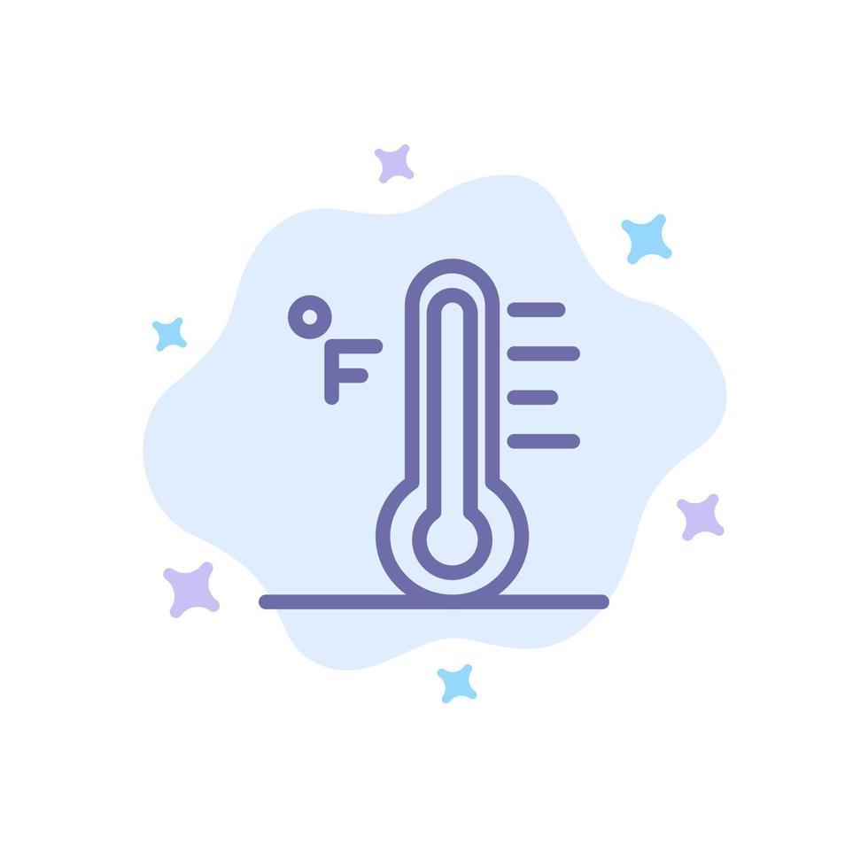 moln ljus regnig Sol temperatur blå ikon på abstrakt moln bakgrund vektor