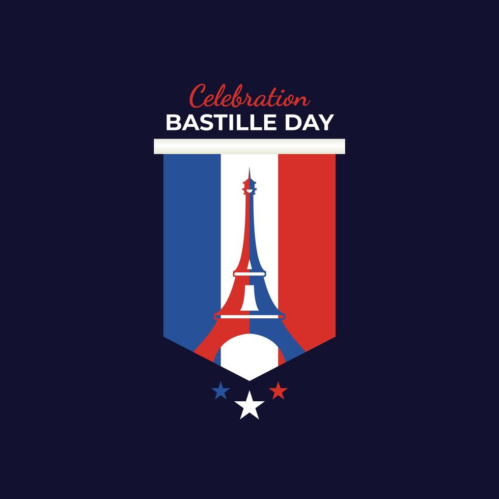 bastille dag firande vektor