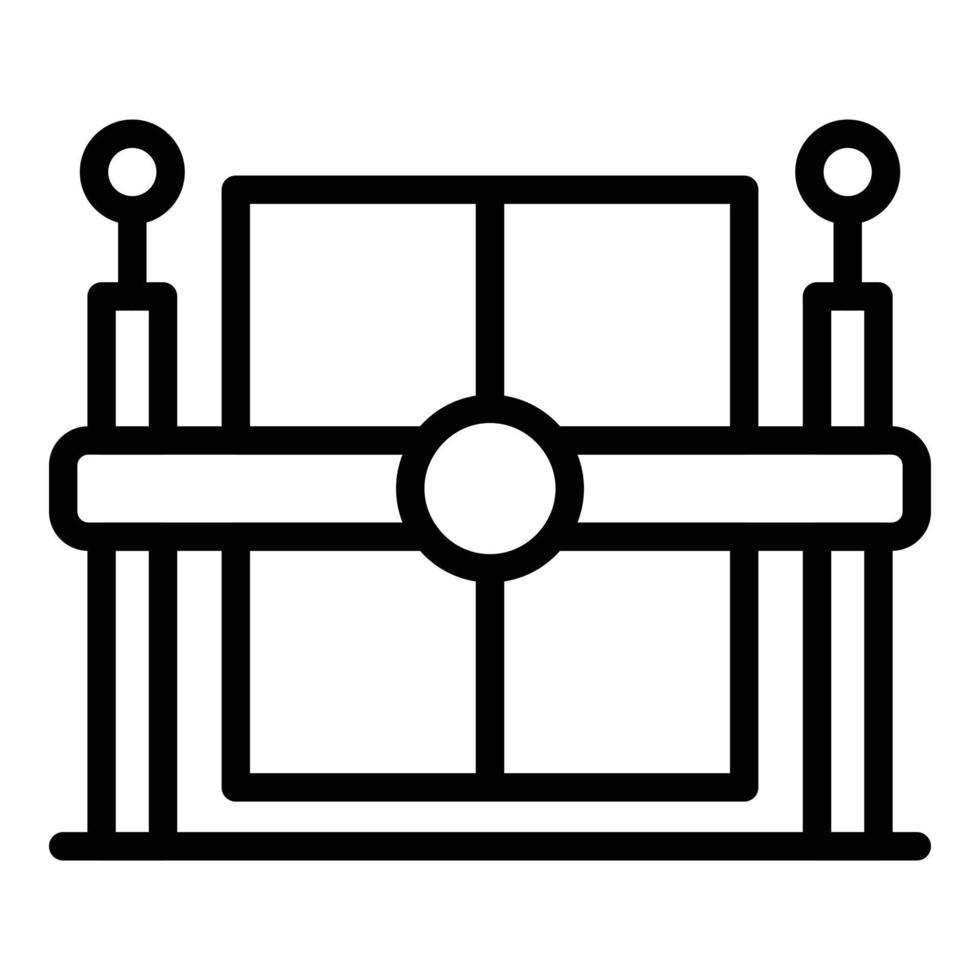 Symbol für automatisches Torsystem, Umrissstil vektor