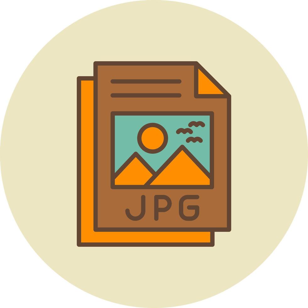 jpg-Datei kreatives Icon-Design vektor