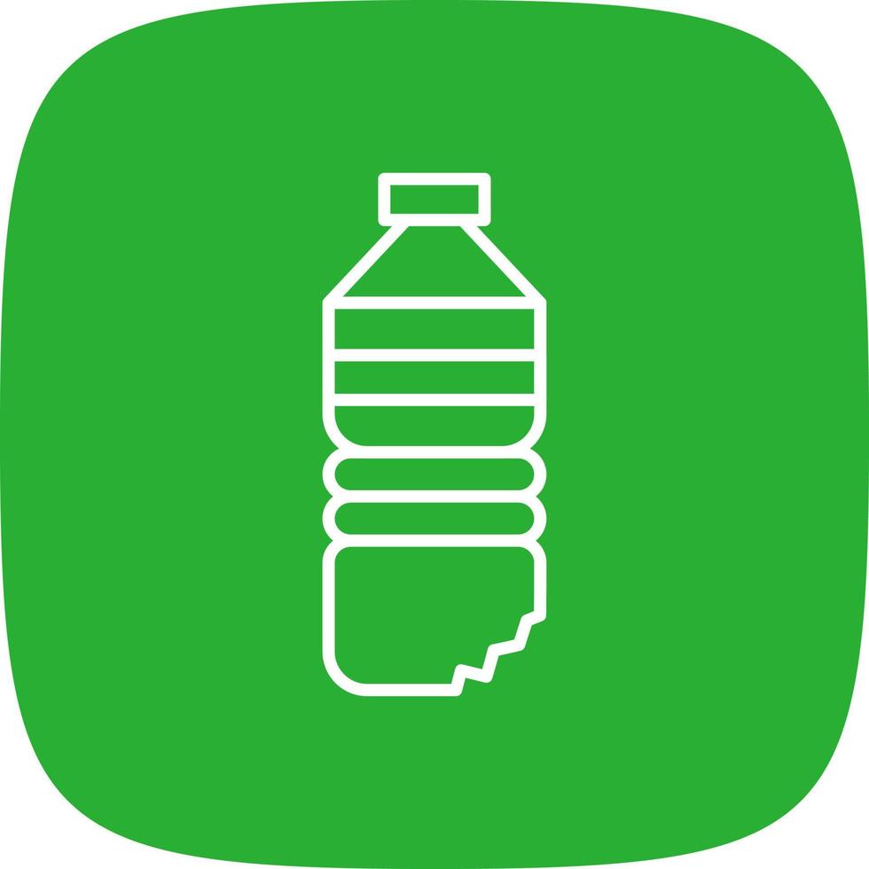 Wasserflasche kreatives Icon-Design vektor