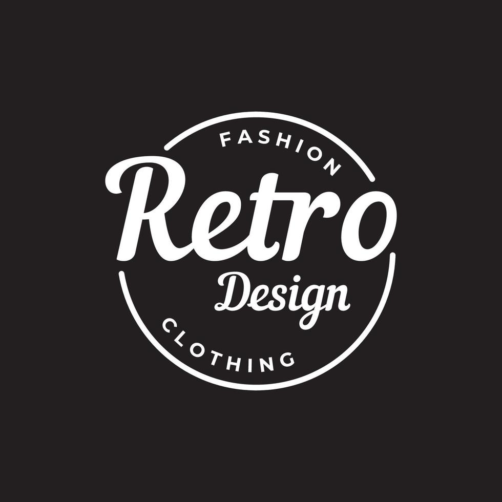 retro hipster typografi element mall för kläder affär, Kafé, öl butik, restaurang, företag, etikett, affisch, vintage varumärke. vektor