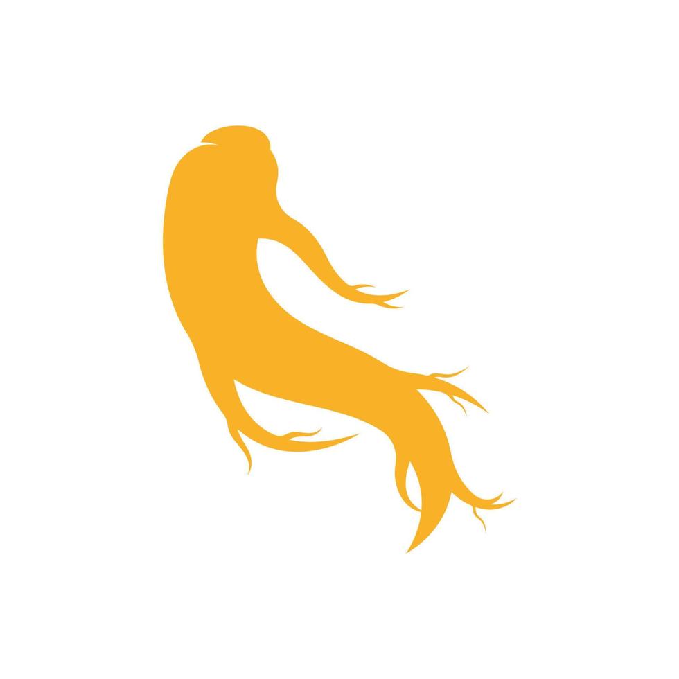 logotyp design av naturlig ginseng ört växt och leaves.logo för företag, ört, blommigt. vektor