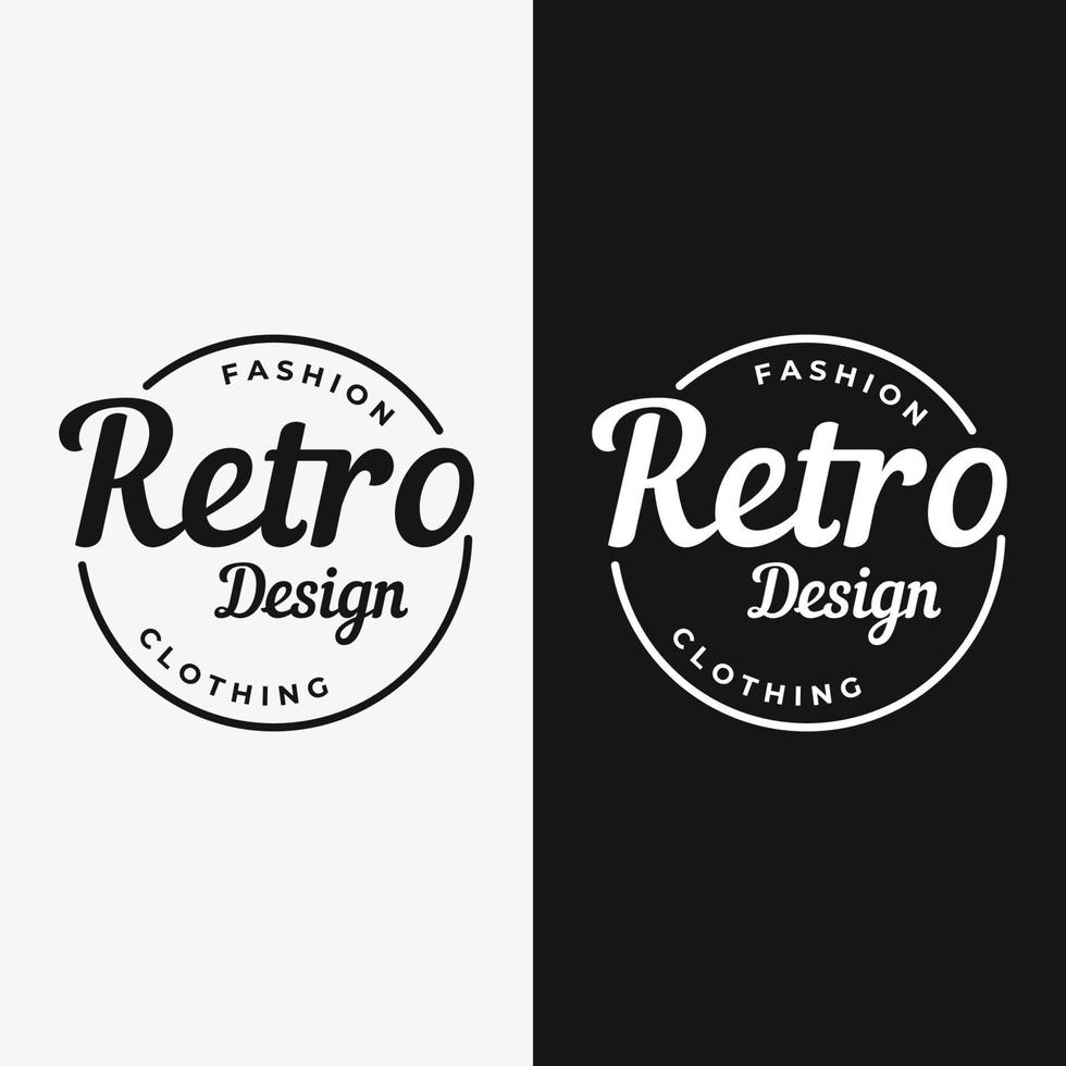 retro hipster typografi element mall för kläder affär, Kafé, öl butik, restaurang, företag, etikett, affisch, vintage varumärke. vektor