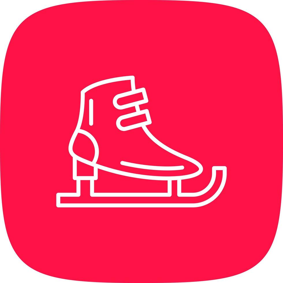 Schlittschuhe kreatives Icon-Design vektor