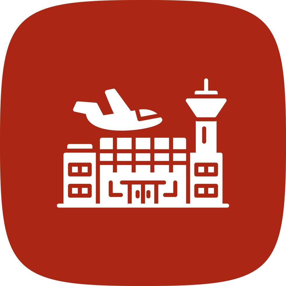 Flughafen kreatives Icon-Design vektor