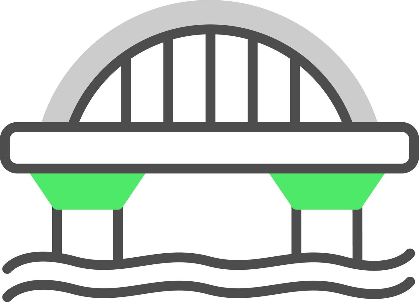 Brücke kreatives Icon-Design vektor