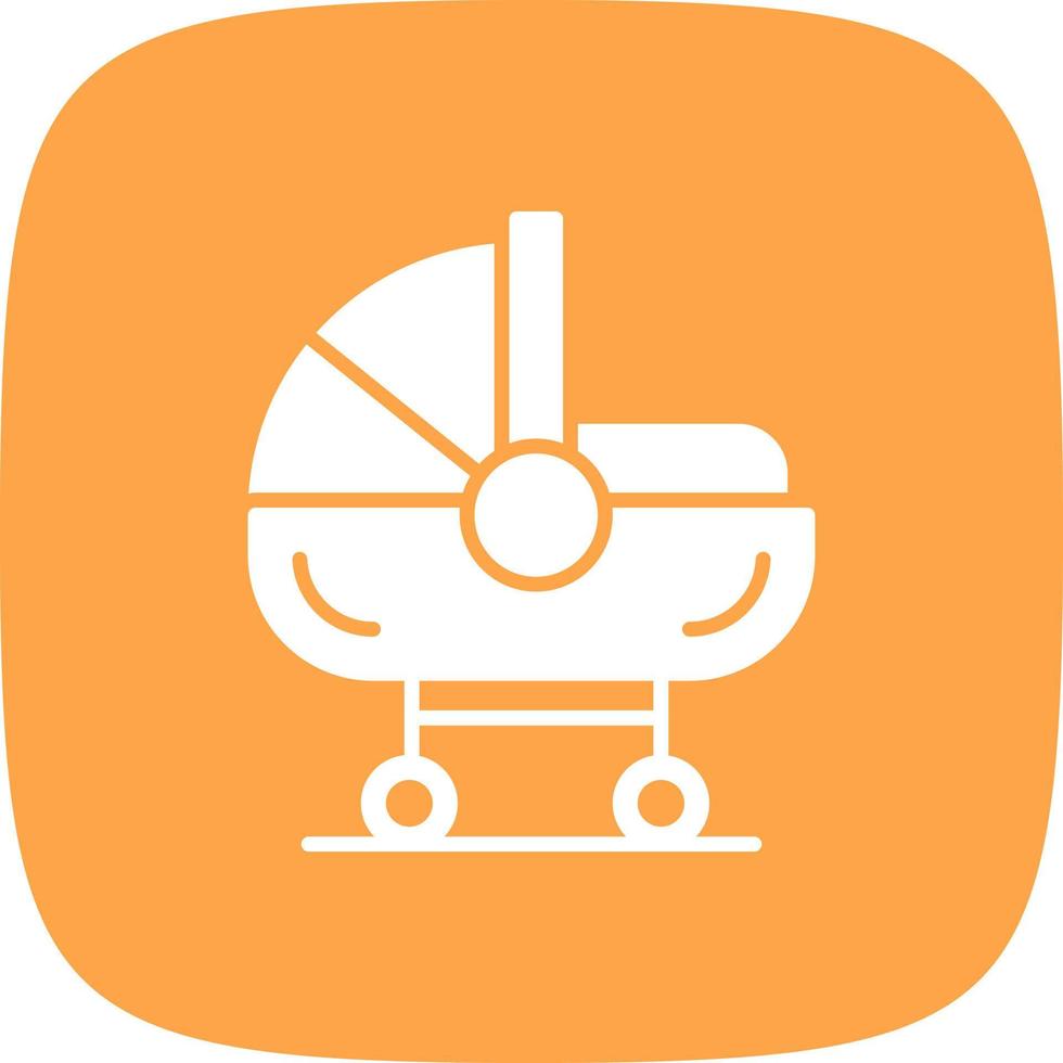 Babybett kreatives Icon-Design vektor