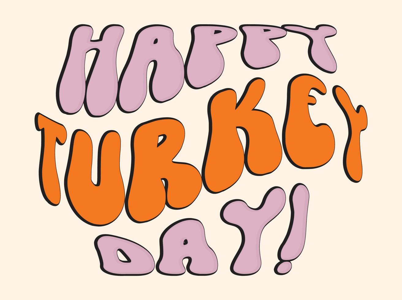 Happy Thanksgiving Day T-Shirt-Design vektor