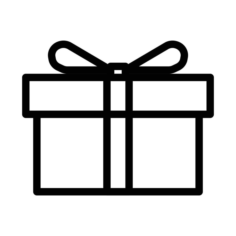 Geschenkbox mit Bandsymbol. einfaches Elementsymbol für Vorlagendesign. kann für Website und mobile Anwendung verwendet werden. Vektor. vektor