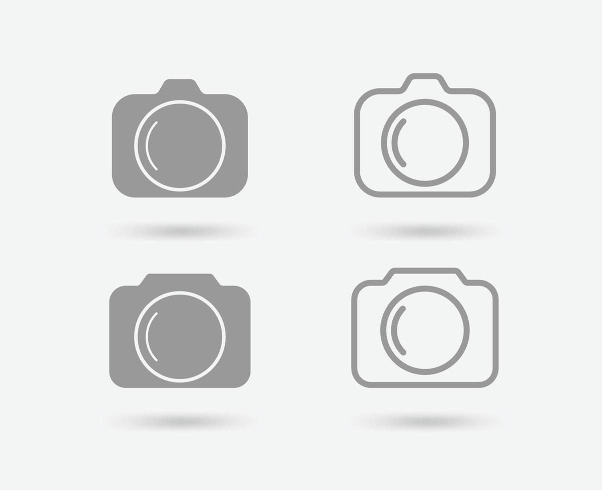 Kamerazeichen und -symbol. Fotosymbol oder Bildsymbol. Vektor. vektor