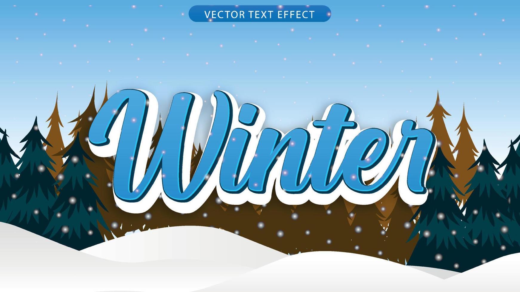 3D-Text-Wintermarkt-Vektordatei vektor