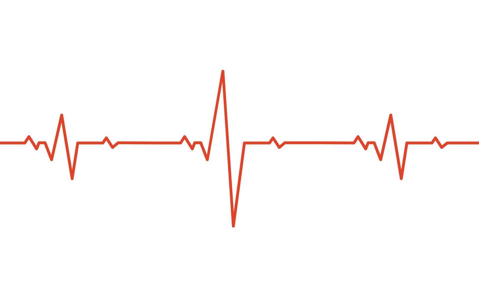 röd hjärtslag Betygsätta och puls linje. vektor