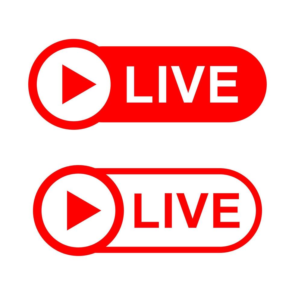 Live-Logo-Vektordesign vektor