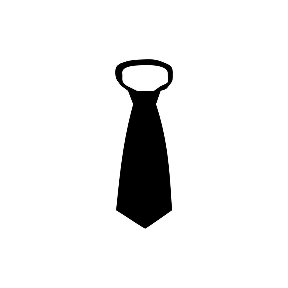 Krawattensymbol-Vektordesign vektor