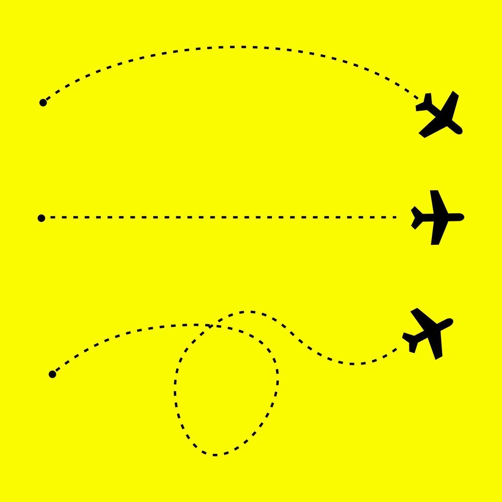 Flugzeug-Icon-Vektor-Design im Doodle-Stil vektor