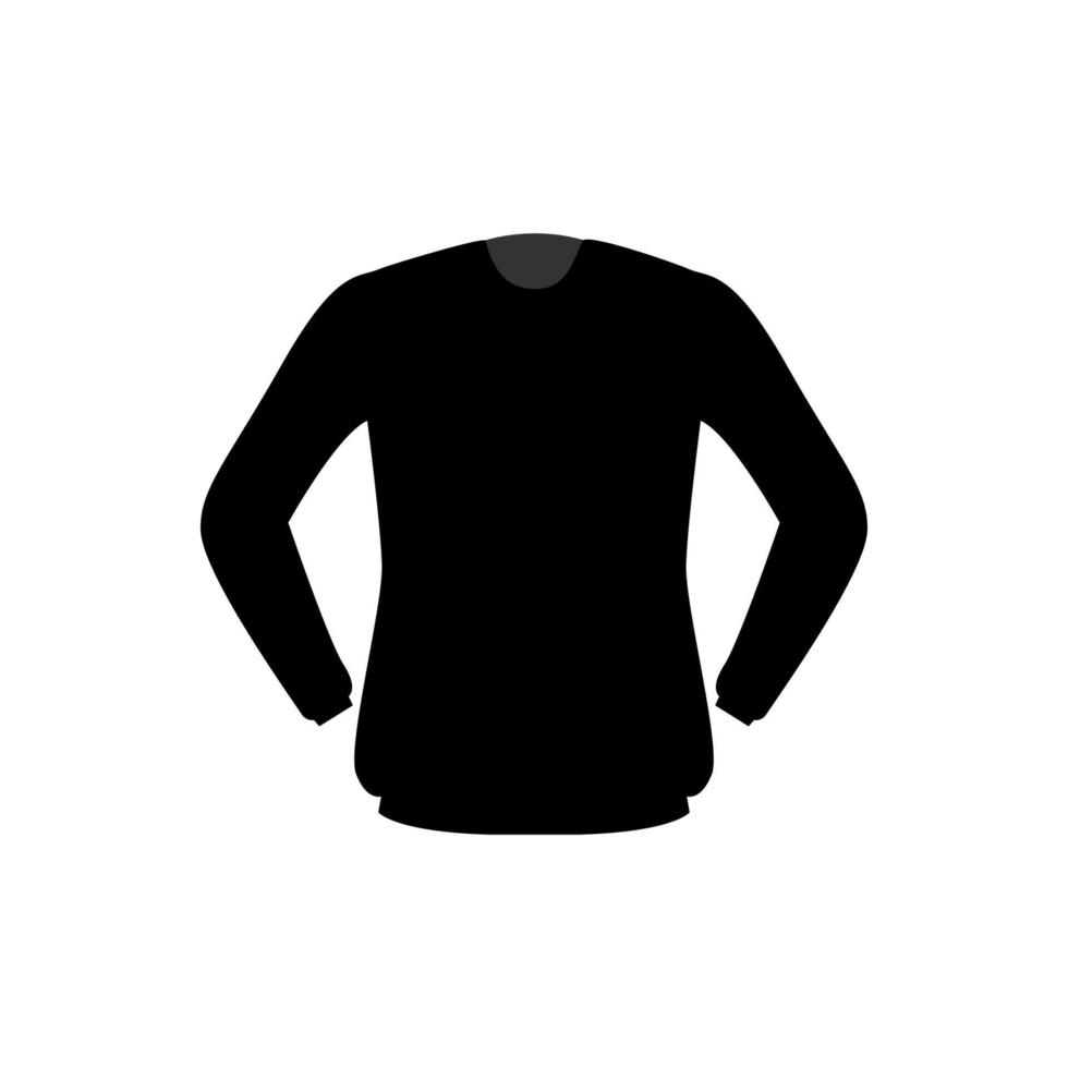 Langarm-T-Shirt-Icon-Vektor-Design vektor