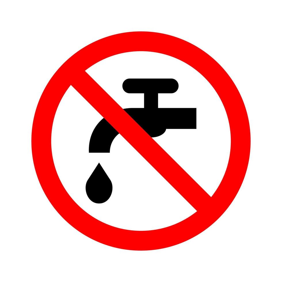 inte avfall vatten ikon vektor design