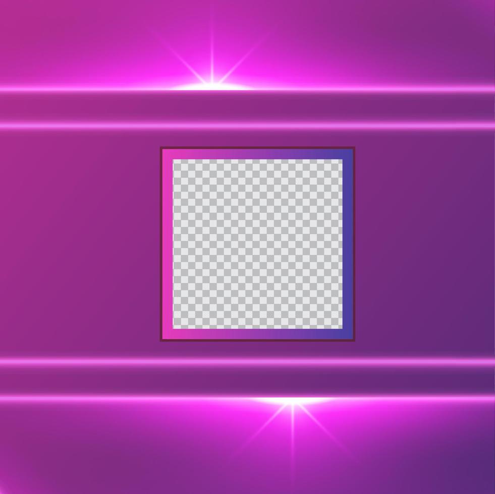 lila lysande ljus effekt social media mall design abstrakt bakgrund eps 10 vektor