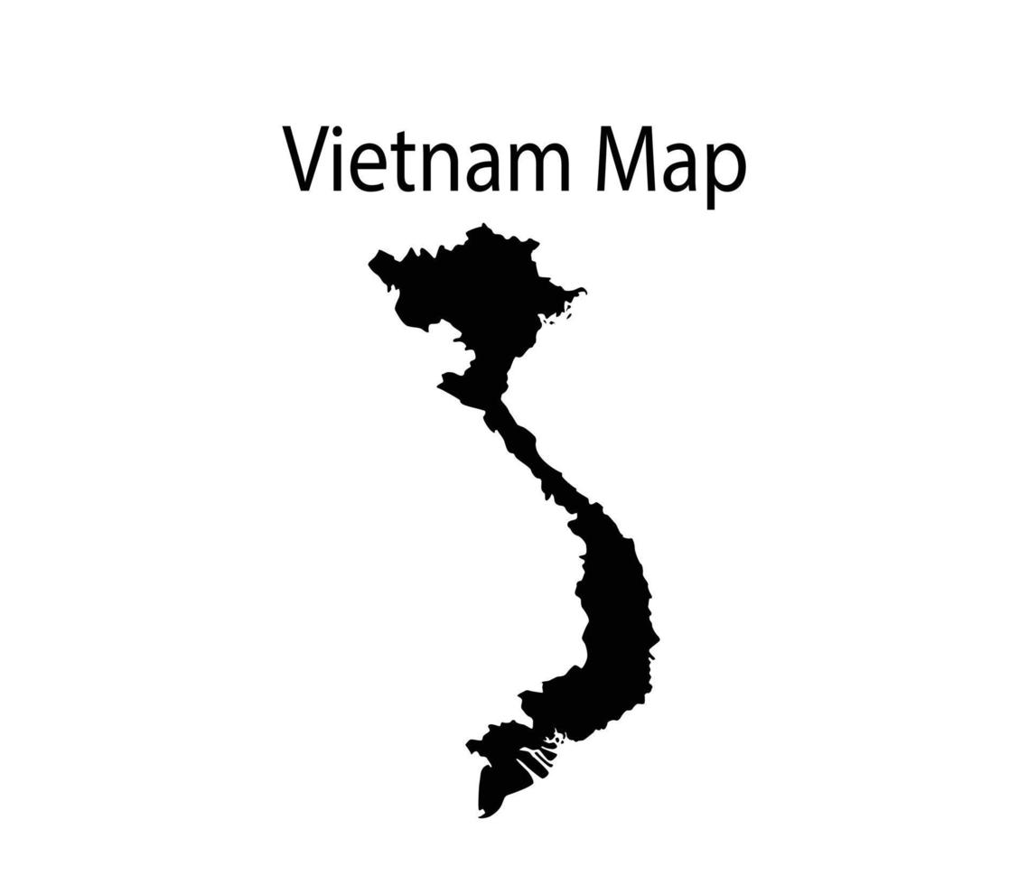 vietnam Karta silhuett vektor illustration